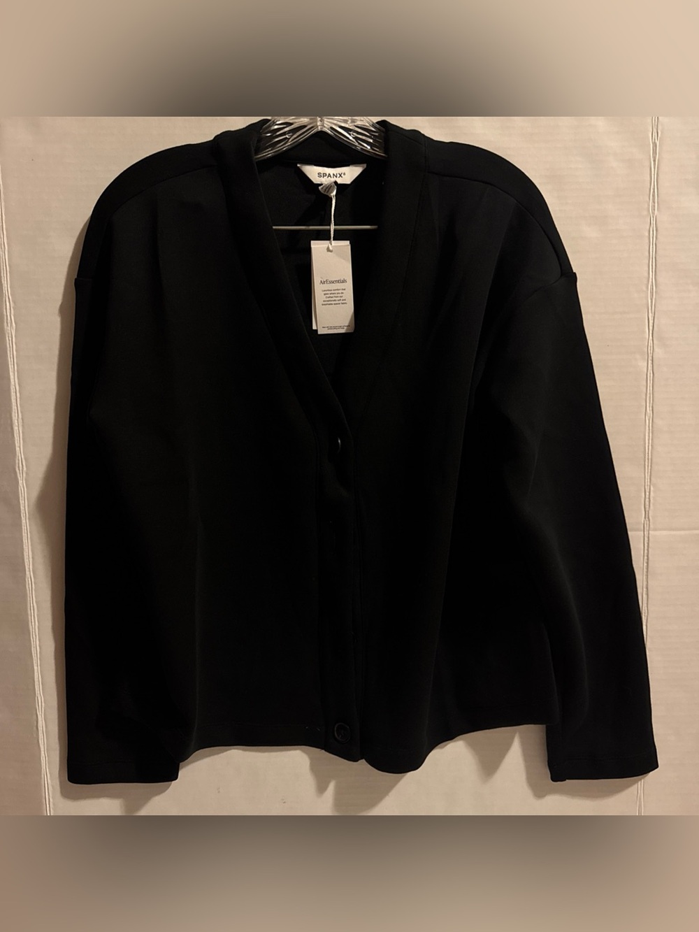 Spanx Air Essentials Cardigan In Very Black Small NWT